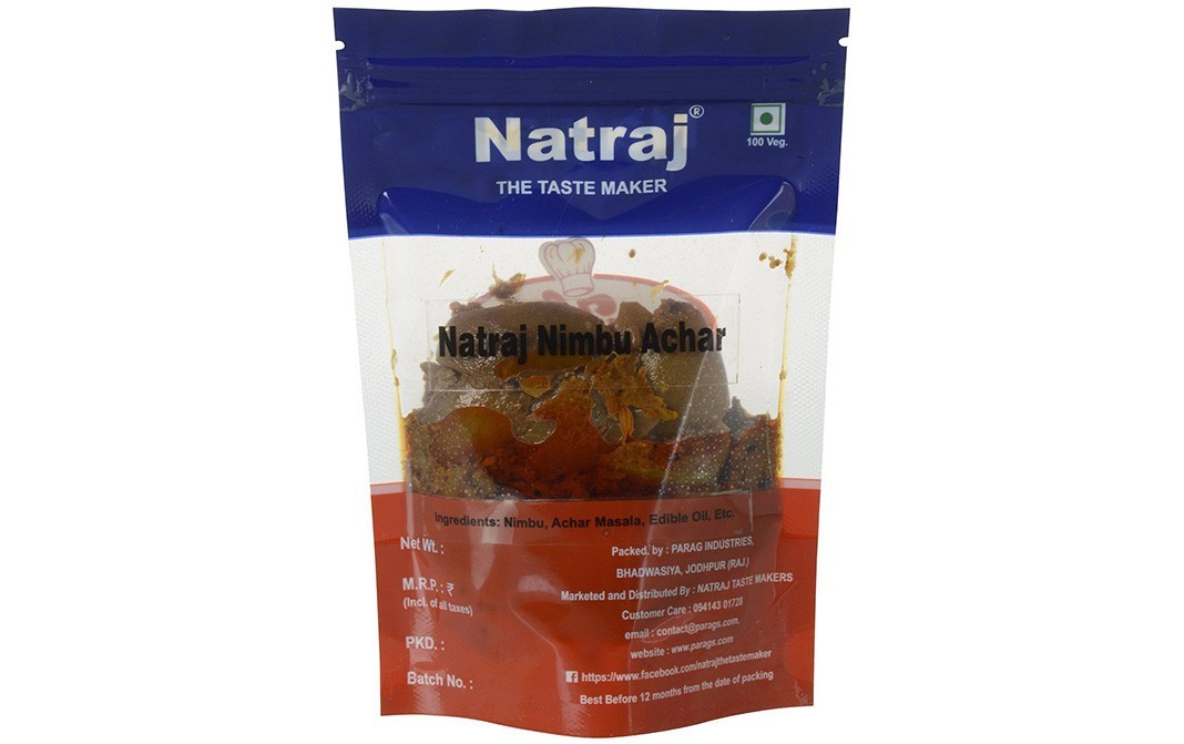 Natraj Nimbu Achar    Pack  400 grams